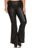 Faux Leather Bell Bottoms - London Poppy Store