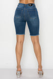 Distressed Denim Shorts Bermuda