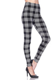 Buttery Soft One Size Printed Black & White Plaid - London Poppy Store