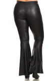 Faux Leather Bell Bottoms - London Poppy Store