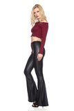 Faux Leather Bell Bottoms - London Poppy Store
