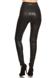 High Waisted Faux Leather Legging