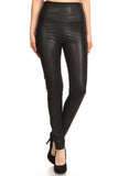 High Waisted Faux Leather Legging