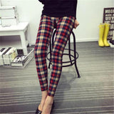 Buttery Soft One Size Printed Leggings Lovely Plaid - London Poppy Store