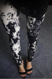 Buttery Soft One Size Printed Leggings Lovely Flower - London Poppy Store